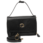 Bolsa Preta Tiracolo Couro Jana Pequena