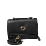 Bolsa Preta Tiracolo Couro Jana Pequena