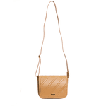 Bolsa Tiracolo Mel Em Couro Pequena