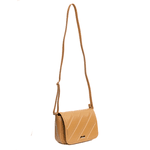 Bolsa Tiracolo Mel Em Couro Pequena