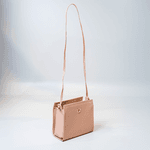 Bolsa Tiracolo Bege Em Couro 