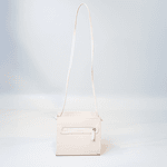 Bolsa Tiracolo Cobra Off White Em Couro 