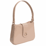 Bolsa Tiracolo Bege em Couro Pequena Mari