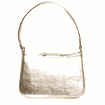 Bolsa Tiracolo Dourada em Couro Pequena Mari