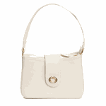 Bolsa Tiracolo Off White em Couro Pequena Mari