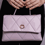 Bolsa Tote Rosa Candy Couro Alça Transversal Removível Média