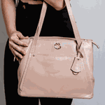 Bolsa Tiracolo Bege Couro Alça Removível Grande