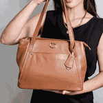 Bolsa Tiracolo Carmel Couro Alça Removível Grande