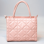 Bolsa Tote Bege Couro Metalassê
