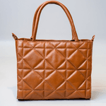 Bolsa Tote Caramelo Couro Metalassê