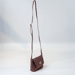 Bolsa Tiracolo Marrom Em Couro Pequena Alice