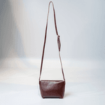 Bolsa Tiracolo Marrom Em Couro Pequena Alice