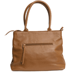 Bolsa Tiracolo Caramelo Couro Alça Removível Grande