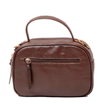 Bolsa Tiracolo Marrom Couro Mikaele