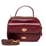 Bolsa Tiracolo Vinho Couro Mikaele