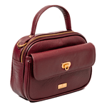 Bolsa Tiracolo Vinho Couro Mikaele