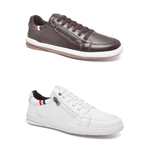 Combo 2 Sapatênis Adam Café/Off White