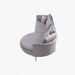 Sofá Dommé com chaise orgânica