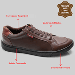 Sapatênis Masculino Casual Tênis Conforto Café Social Macio 2329