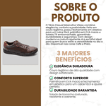 Sapatênis Masculino Casual Tênis Conforto Café Social Macio 2329