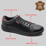 Sapatênis Masculino Casual Tênis Conforto Preto Social Macio 2377