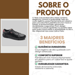 Sapatênis Masculino Casual Tênis Conforto Preto Social Macio 2377