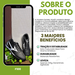 Chuteira Society Futsal Campo Preta Leve Resistênte para Grama Sintética 2985