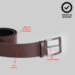 Cinto Correia Masculino Casual 40mm Cor Café Elegante Resistente 3007