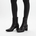 Botas Femininas Montaria Lirom Cano Médio Salto Bico Fino