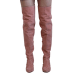 Bota Over The Knee Lirom Cano Longo Camurça Rose