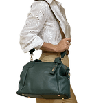 Bolsas Femininas De Couro Legitimo Lirom Macio Alça de Ombro Alta Qualidade Verde
