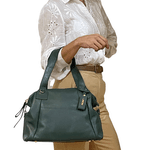 Bolsas Femininas De Couro Legitimo Lirom Macio Alça de Ombro Alta Qualidade Verde