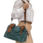 Bolsas Femininas De Couro Legitimo Lirom Macio Alta Qualidade Verde