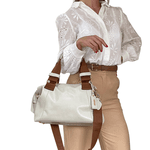Bolsas Femininas De Couro Legitimo Lirom Macio Alta Qualidade Marfim