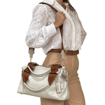 Bolsas Femininas De Couro Legitimo Lirom Macio Alta Qualidade Marfim
