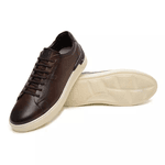 Tênis Casual Masculino Jota Pe Couro Pelica Original 83201 Marrom