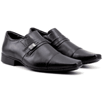 Sapato Social Masculino Jota Pe Airbag Em Couro Pelica 77601 Preto