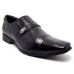 Sapato Social Masculino Pipper Em Couro Pelica Preto 52811 Preto