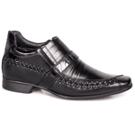 Sapato Social Rafarillo Vegas Você 7cm Mais Alto Couro 3268 Preto