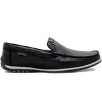 Sapato Mocassim Masculino Laroche Couro Paraty Preto Café Preto