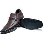 Sapato Social Masculino Rafarillo Em Couro Café Kit 4x1 Marrom