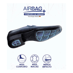 Sapato Social Masculino Jota Pe Cadarço Couro Airbag Comfort Preto