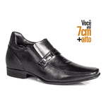 Sapato Rafarillo Office Alth Você+Alto 7cm Preto 53001 Couro Preto