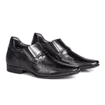 Sapato Rafarillo Office Alth Você+Alto 7cm Preto 53001 Couro Preto