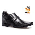 Sapato Rafarillo Vegas Alth Você+Alto 7cm Preto 3263 Couro Preto