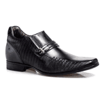 Sapato Rafarillo Vegas Alth Você+Alto 7cm Preto 3263 Couro Preto