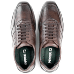 Sapato Masculino Pipper Social Couro Pelica 53104 Conforto Café