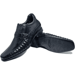 Sapato Social Masculino Rafarillo Alth Salto 7cm Preto Couro Preto