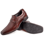 Sapato Social Masculino Rafarillo Em Couro Preto 34011 Marrom