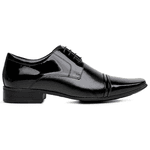 Sapato Social Masculino Jota Pe Em Couro Preto Verniz 77700 Preto